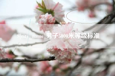 无棣男子5000米等级标准