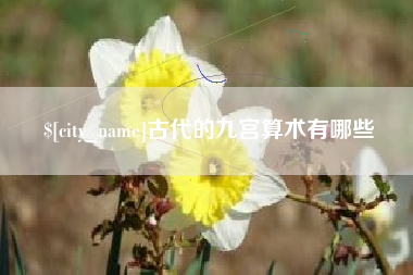 无棣古代的九宫算术有哪些