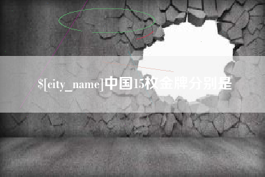 无棣中国15枚金牌分别是