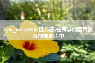 无棣600米接力赛-在同学们震耳欲聋的加油声中