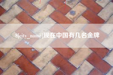 无棣现在中国有几名金牌