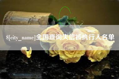 无棣全国查询失信被执行人名单
