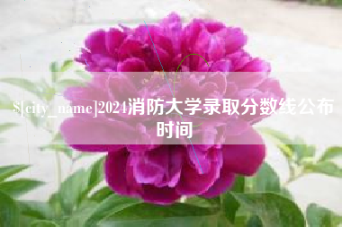 无棣2024消防大学录取分数线公布时间