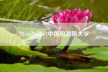 无棣中国的消防大学
