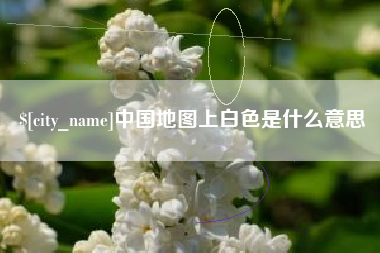 无棣中国地图上白色是什么意思