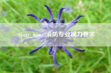 无棣消防专业视力要求