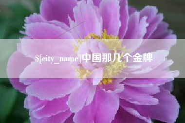 无棣中国那几个金牌