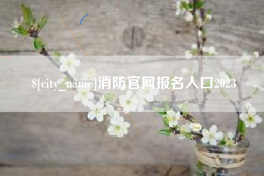 无棣消防官网报名入口2023