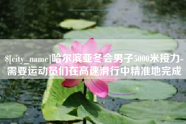 无棣哈尔滨亚冬会男子5000米接力-需要运动员们在高速滑行中精准地完成
