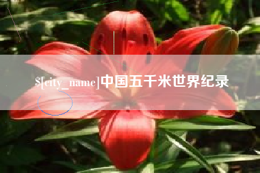 无棣中国五千米世界纪录