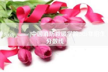 无棣中国消防救援学院2021年招生分数线