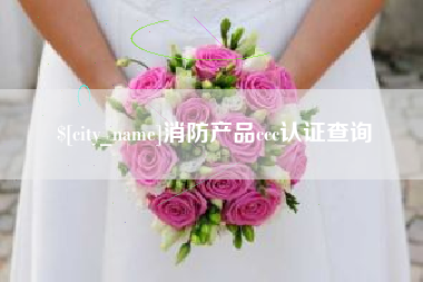 无棣消防产品ccc认证查询