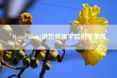 无棣消防救援学院招生条件