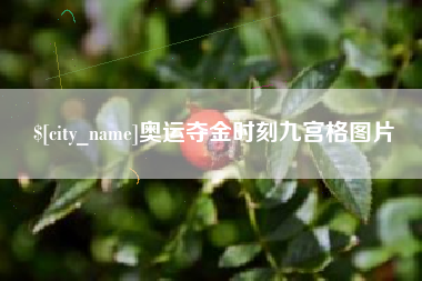 无棣奥运夺金时刻九宫格图片